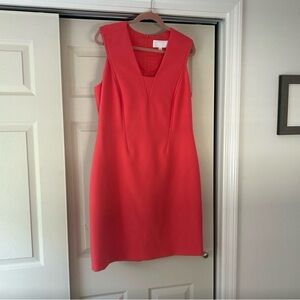 Hugo Boss Coral Sleeveless Dress
